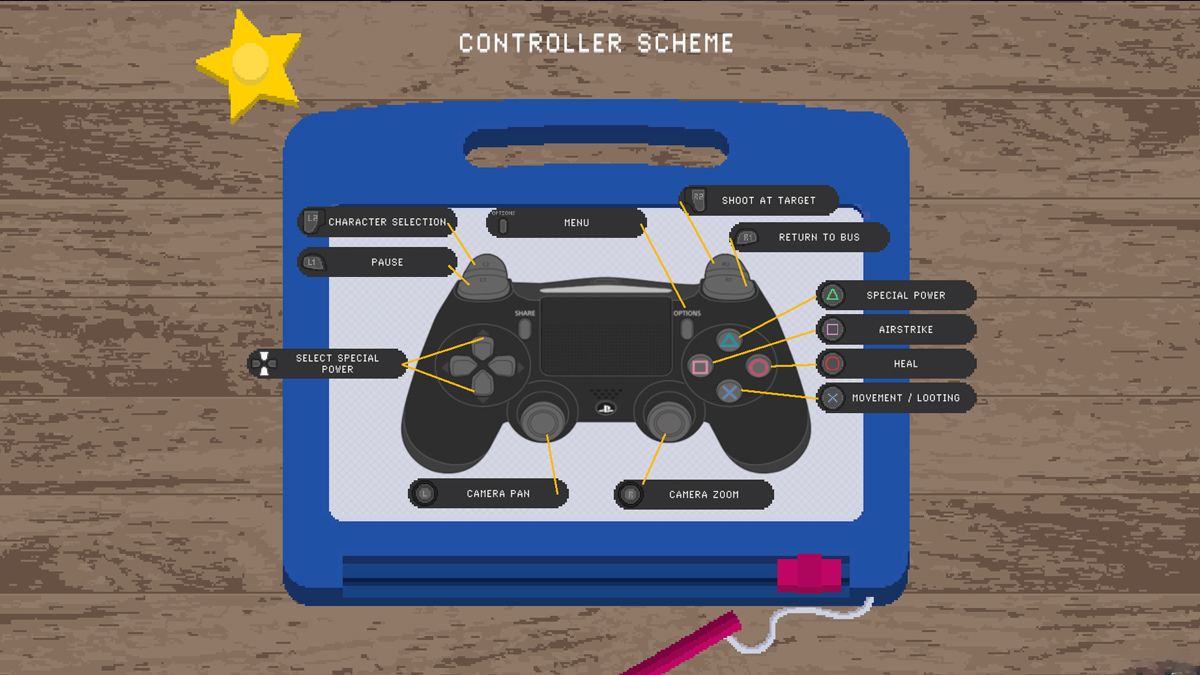 Deadly Days Controls for PlayStation