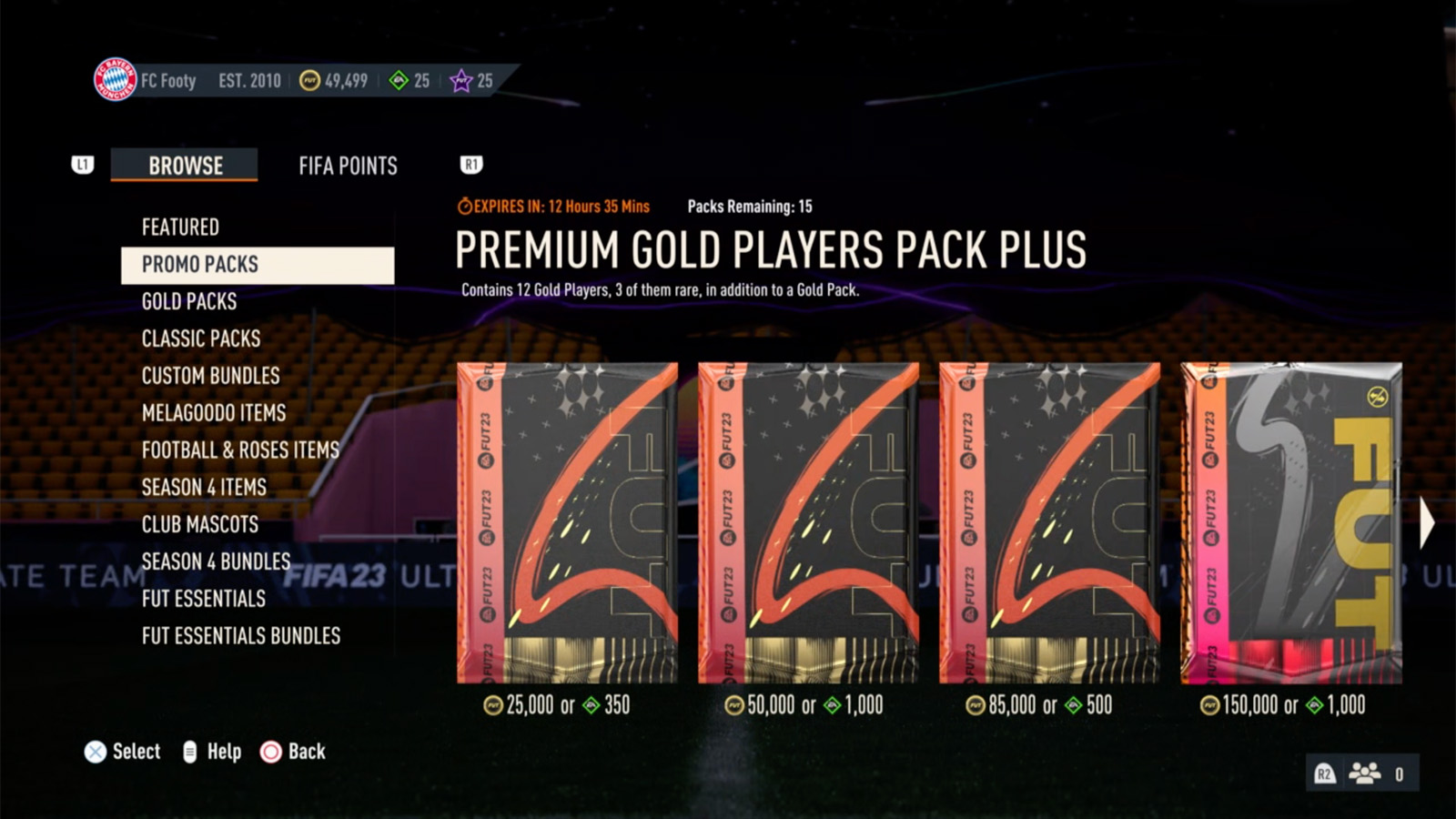 FIFA 23 packs