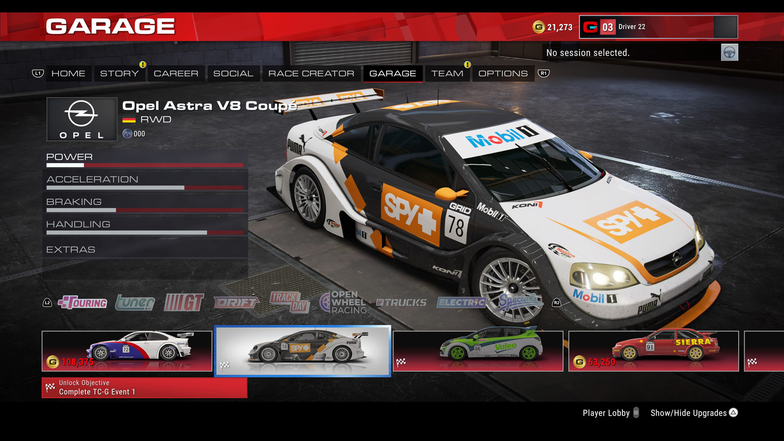 GRID Legends Garage