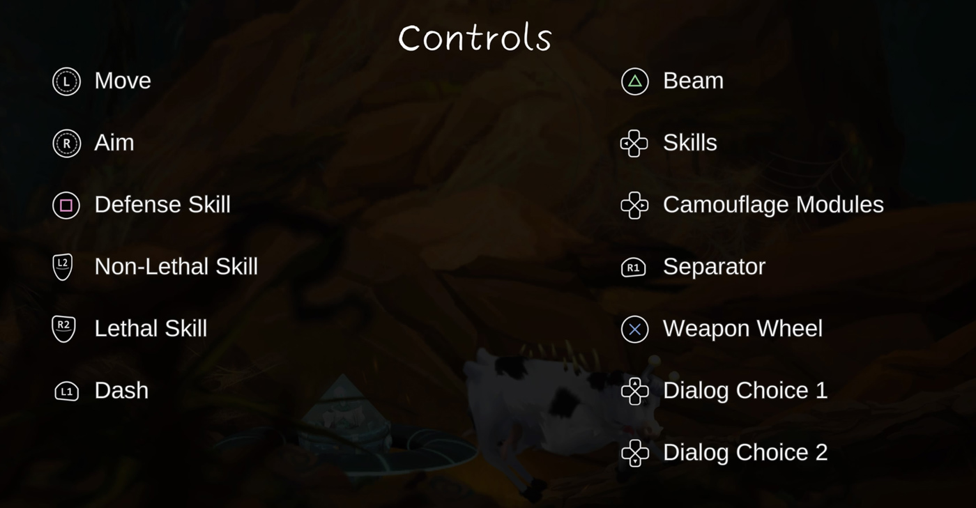 Moo Lander Controls Playstation